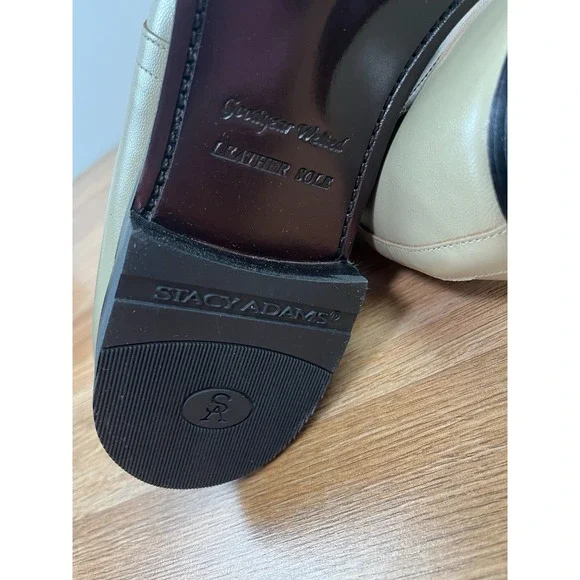 Stacy Adams Madison Cap Toe Leather Boots in Taupe, Mens Size 15 NEW - Picture 13 of 14